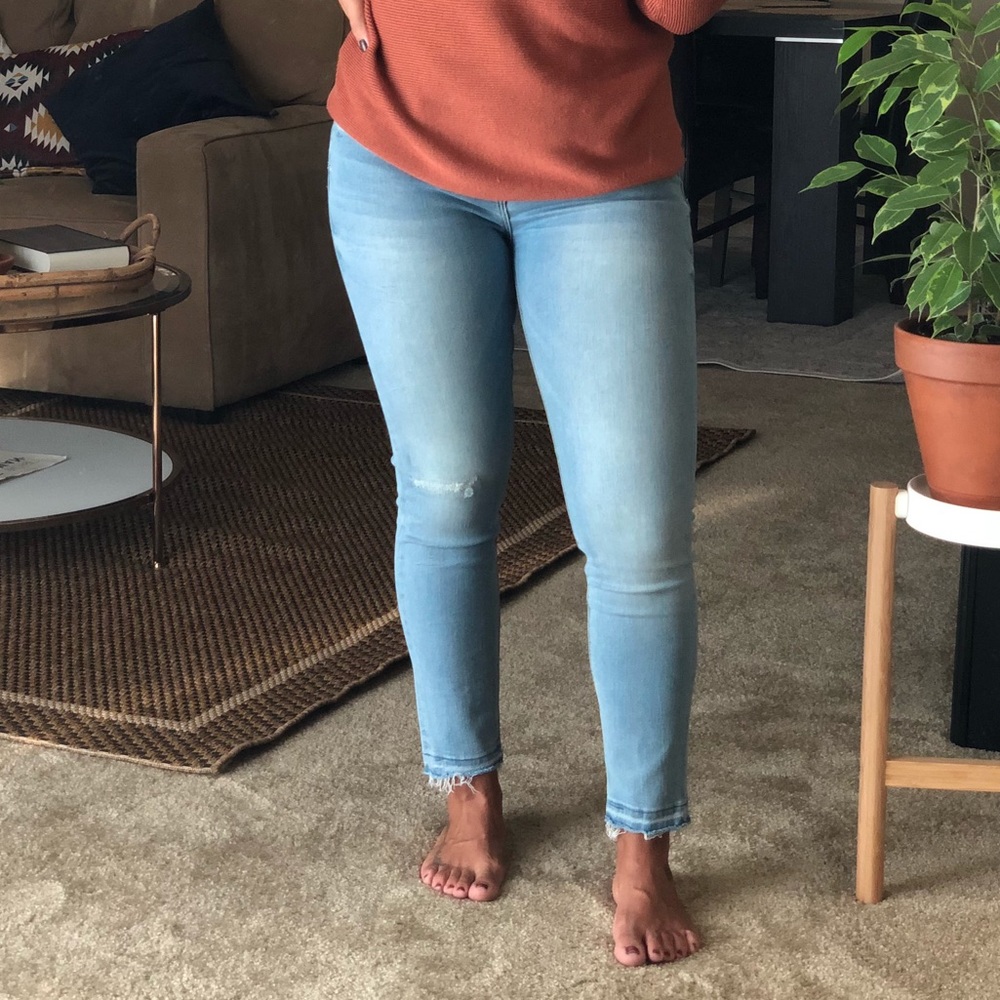 Zara mid rise skinny jeans